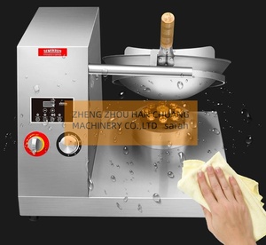 <span class=keywords><strong>Wok</strong></span> à gaz électrique automatique en acier inoxydable Machine à frire le riz frit Machine antiadhésive Intelligente High-tech Intelligence - Product Image 2