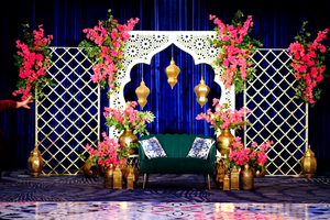 Outdoor <b>Wedding</b> Moroccan Theme Laser Cut <b>Frames</b> Stylish Event Party Stage Laser <b>Frame</b> Wholesale <b>Wedding</b> Stage Metal Arches USA - Product Image 6