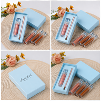 Kit de Maquillage Lèvres Effet Mat Naturel Marque Privée : Crème Brillante, Crayon à Lèvres Rose Nude et Rouge à Lèvres Liquide