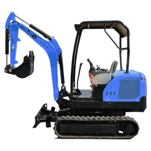 Hot Sale Kubota Engine Mini Digger Small Bagger Hydraulic Mini Excavator With Attachments Big Enclosed Cab Crawler Excavator