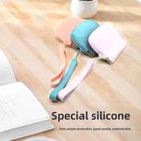 Boîte de rangement portable en silicone pour voyage, avec clip à ressort, design moderne et minimaliste, pour aligneurs et gouttières transparentes, certifiée ISO