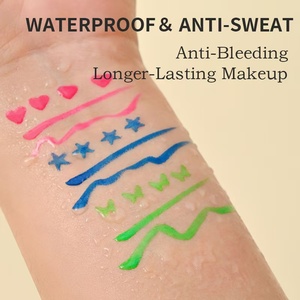 Logo personalizzato marchio privato doppia testa colorata luna stella sigillo 2 in 1 farfalla impermeabile <span class=keywords><strong>Eyeliner</strong></span> sentire forma timbro - Product Image 5