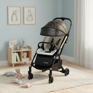 Hot Selling Portable Luxurious Baby Stroller Foldable and Adjustable <strong>Pram</strong> Travel Friendly <strong>Set</strong> - Product Image 4