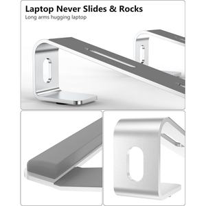 Soporte para Portátil de Escritorio, Soporte para Portátil con Reposamuñecas, Elevador Ergonómico Desmontable para Portátil, Soporte de Aluminio para Mac.Book - Product Image 5