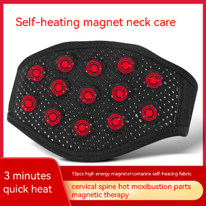 Grosir perawatan leher pemanasan sendiri Terapi magnetik sabuk hangat penghilang masalah produsen penopang sendi panas hitam kawat gigi - Product Image 4