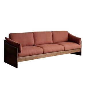 Divano Chesterfield <span class=keywords><strong>Moderno</strong></span> Minimalista Retrò in Legno Massello Stile Rustico a Tre Posti <span class=keywords><strong>con</strong></span> Supporto per Gambe <span class=keywords><strong>Arredamento</strong></span> per Soggiorno Americano - Product Image 6