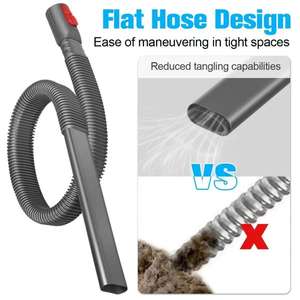 Manguera para aspiradora compatible con V7 V8 V10 V11 V12 V15 para uso doméstico, plástico gris, gran compatibilidad - Product Image 3