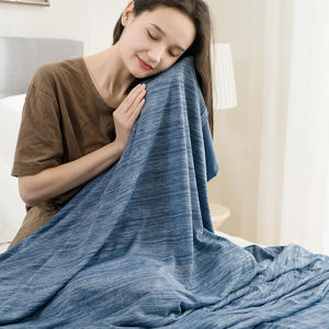 <span class=keywords><strong>Couverture</strong></span> <span class=keywords><strong>rafraîchissante</strong></span> marine King Size pour les personnes ayant chaud la nuit, douce et légère, idéale pour les sueurs nocturnes, pour lit et canapé, 50x70 - Product Image 3