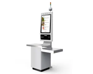 Kiosque OEM 24 pouces en libre-service, machine de facturation de paiement, Terminal de kiosque sans caisse avec imprimante 80mm