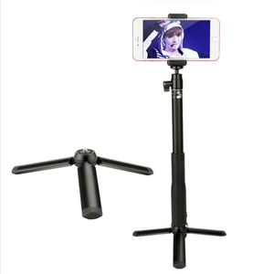 Sorriso precio de fábrica <span class=keywords><strong>Mini</strong></span> trípode de escritorio para soporte de teléfono Cámara Selfie Rod adaptador de cámara montaje de trípode extensión de agarre de mano - Product Image 5