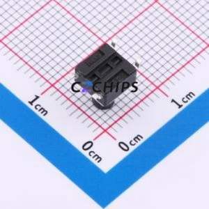 K2-1102SP-I4SC-04 Tactile Switch SMD-4P,6x6mm Switch Single Pole Single Throw Round Button 2.5N Vertical Mount - Product Image 2