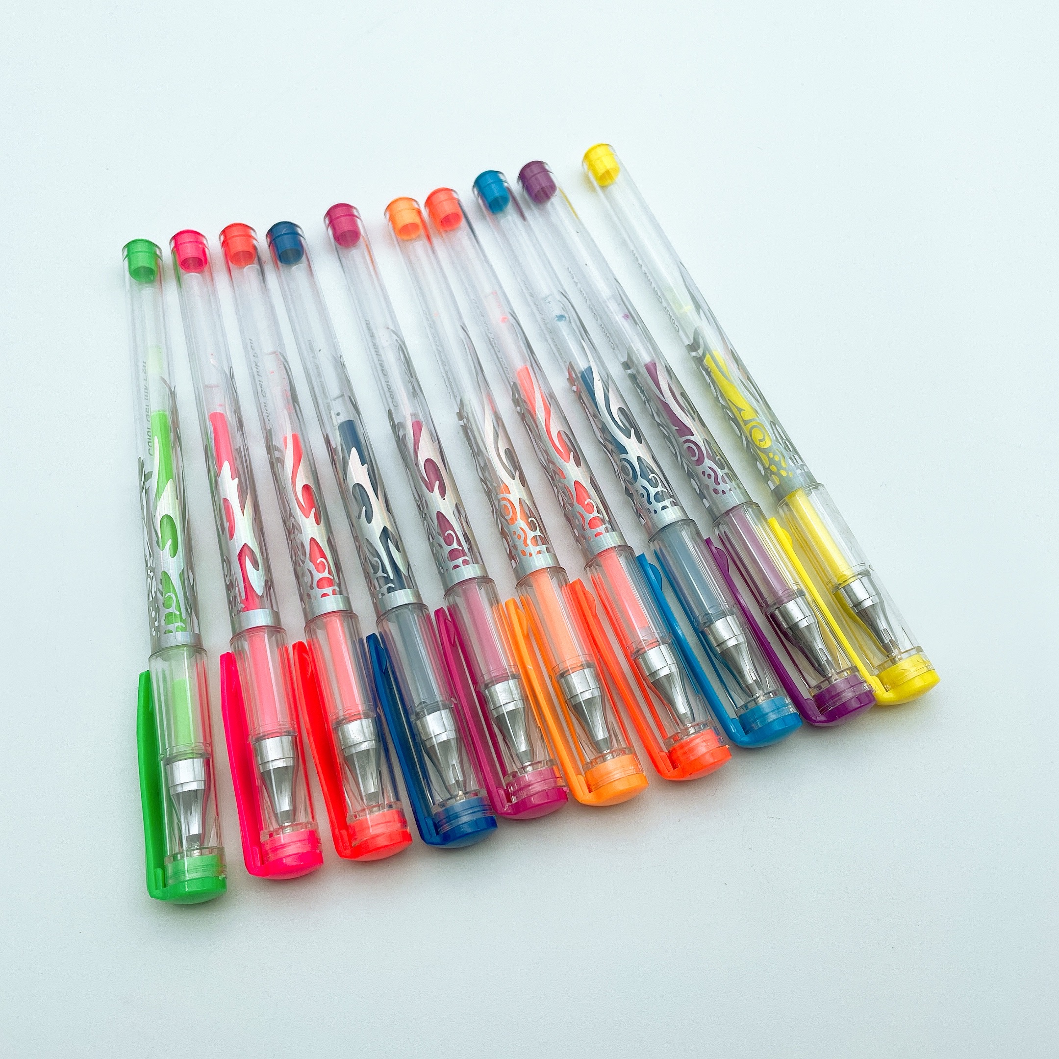 Неоновая флуоресцентная блестящая металлическая Пастельная гелевая ручка