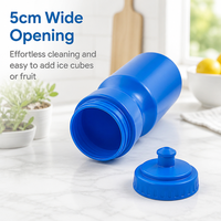 Bouteille d'eau de cyclisme en plastique PE de qualité alimentaire, anti-fuite, logo personnalisable, 650 ml, bouteille de sport portable à presser pour vélo