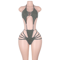 Vêtements de danse exotiques, combinaisons en dentelle avec fils argentés scintillants, vêtements de club, vêtements de pole dance, vêtements de scène brillants, vêtements de danseuse de club