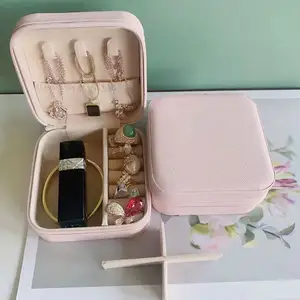 Großer Schmuck-Organisator Jewel Case Jewelry Box Case Jewelry Box Organizer mit Spiegel Jewel Case mit Schloss