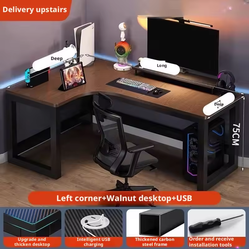 [Left Turn] Walnut Desktop + USB