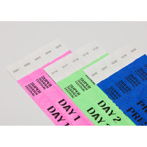 Pulseras de TYVEK de color sólido de 19 mm (3/4 pulgadas) con superficie para escribir nombres y notas para el control de multitudes en festivales - Product Image 4