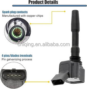 Paquete de 4 bobinas de encendido de alto rendimiento para VW Mk8/Mk7 <span class=keywords><strong>Audi1</strong></span> 8V A3 S3 8S TT TTS B9 A4 A5 Q5 Nueva condición Jetta Audi Q5 Otros - Product Image 5