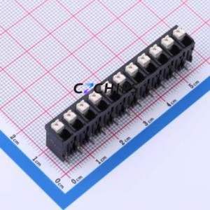 JL212V-SMT-50011BP1 Spring Terminal Block SMD,P=5mm Connector ( Construction: 1x11P )( Pitch: 5mm )( Color: Black ) - Product Image 1