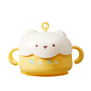 ชามอาหารเด็กแบบมีฉนวนกันความร้อน ยี่ห้อ October Crystal Baby ผลิตจากวัสดุ PPSU ปลอดสาร BPA พร้อมจุกดูดสุญญากาศ สำหรับเด็กอายุ 0-12 เดือน - Product Image 2