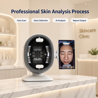 AI 3D Facial Skin Analyzer 8 Spektrum Kamera HD Layar Sentuh 15 Inci WiFi Bluetooth untuk Penggunaan Salon dan Rumah