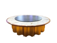 2023 nouvelle version conception multifonction moderne paresseux Suzy avec petite marmite individuelle grande table à manger ronde