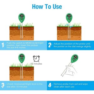 Sky-Touch 3 trong 1 đất PH <span class=keywords><strong>meter</strong></span> làm vườn cho công cụ kiểm tra độ ẩm đất ánh sáng pH cho trong nhà và ngoài trời sử dụng - Product Image 6