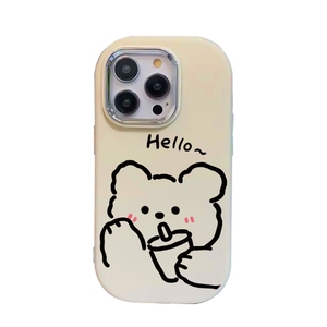 Cover per iPhone 15 14 Plus 13 17 Air Pro Max con simpatico orsetto e bambina grassottella - Accessorio per cellulare - Product Image 6