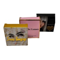 Lentilles de contact colorées Logo All Color, vente en gros, lentilles de couleur naturelle, nouveau design, vente chaude, avec boîte en carton fenêtré anti-UV