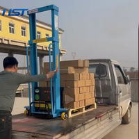 Gerbeur semi-électrique avec fonction de chargement et de levage automatiques, transpalette portable pour entrepôt