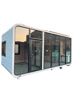 Maison moderne préfabriquée Emballage capsule spatiale Maison mobile intégrée