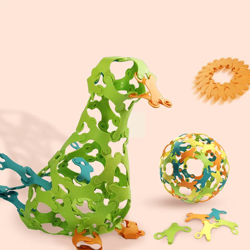 ของเล่นเพื่อการศึกษาแบบทำมอนเตสซอรี่แบบทำมือสำหรับเด็ก3D ของเล่นตัวต่อสีสำหรับพ่อแม่-ลูกของเล่นอิฐที่ออกแบบอย่างสร้างสรรค์