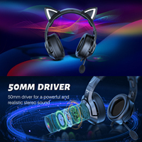Casque et écouteurs Onikuma avec accessoires, casque de jeu électronique K9 avec réduction de bruit ENC, microphone intégré, idéal pour le jeu sur PC