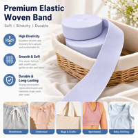 Cinta de cincha natural premium con logotipo personalizado para puños de ropa deportiva de sarga, certificada ASTM, precio mayorista, fiable