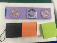 Pengisi daya nirkabel lipat 10W, pengisi daya pintar nirkabel dengan gantungan kunci, tipe Earphone magnetik untuk penggunaan di rumah