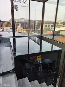 Mini elevador moderno de 2 pisos <span class=keywords><strong>para</strong></span> casa, Unidad de CA sin engranajes <span class=keywords><strong>para</strong></span> villas, elevador de escaleras con precio económico - Product Image 4