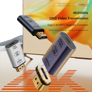 USB Tipo-C a HD-Compatible 2,0 Cable adaptador magnético 4K60Hz UHD Convertidor hembra a macho para <span class=keywords><strong>Samsung</strong></span> TV - Product Image 3