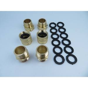 Ensemble de 6 raccords d'irrigation de jardin 3/4 pouce GHT vers NPT GHT vers NPT, raccords en cuivre métallique et adaptateur de tuyau - Product Image 3