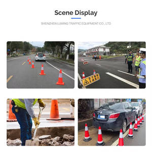 交通安全保護用PVCトラフィックコーン交通標識と交通警告ポスト - Product Image 4