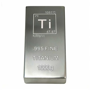 Plaque en titane massif GR1 de 1 kg, épaisseur 40 mm, marque TGS, cadeau souvenir - Product Image 2