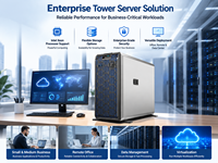 Serveur tour T360 Intel Xeon E-2400 Series Enterprise avec prise en charge de la mémoire DDR5 pour les solutions de centre de données pour petites entreprises