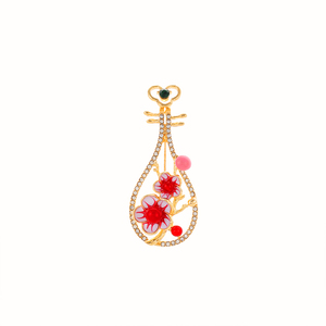 Weiman Damen koreanischen Stil vergoldete Legierung Broschen Modeschmuck Diamant Zirkon Perle <span class=keywords><strong>Schmetterling</strong></span> Tier Nummer Pins - Product Image 1