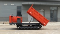 Dumper sur chenilles d'occasion avec benne en acier, décharge centrifuge, vitesse réglable - Bon état