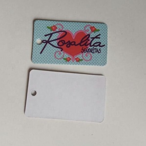 Étiquettes de mode imprimées personnalisables pour vêtements sac en papier rond étiquette en carton pour hommes femmes enfant - Product Image 4