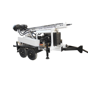 200M Hydraulische <span class=keywords><strong>Trailer</strong></span> Gemonteerde Draagbare Waterput Boren Rig SLY400-T Voor Verkoop - Product Image 1