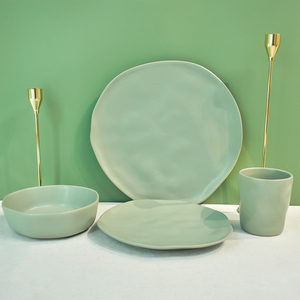 Ensemble de vaisselle irrégulière en grès et céramique, 16 pièces, nouveau design, en gros, 2022 - Product Image 2