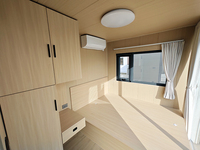 Unité de vie modulaire mobile préfabriquée ZX2 Apple Cabin de 40 pieds, très résistante, avec cuisine et salle de bain complètes