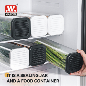 Cocina Rectángulo transparente sellado <span class=keywords><strong>a</strong></span> prueba de humedad <span class=keywords><strong>a</strong></span> prueba de <span class=keywords><strong>agua</strong></span> <span class=keywords><strong>a</strong></span> prueba de plagas Tarro de comida seca Cereales Snack Pasta Recipiente de almacenamiento de alimentos secos - Product Image 3