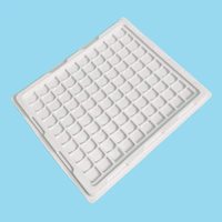 Plateau antistatique en PP transparent pour composants électroniques - Épaisseur et forme personnalisables, usage industriel