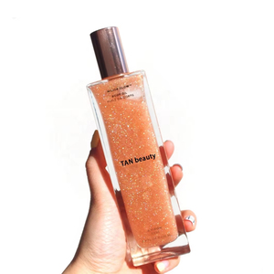 <span class=keywords><strong>Huile</strong></span> corporelle scintillante à marque privée, <span class=keywords><strong>huile</strong></span> bronzante avec paillettes et extrait de fruits - Product Image 1